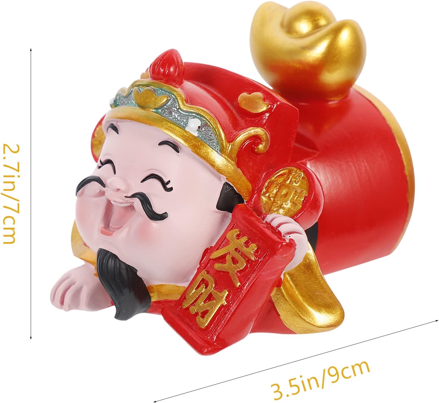Chinese Style Resin Phone Holder Figurine for Home Office