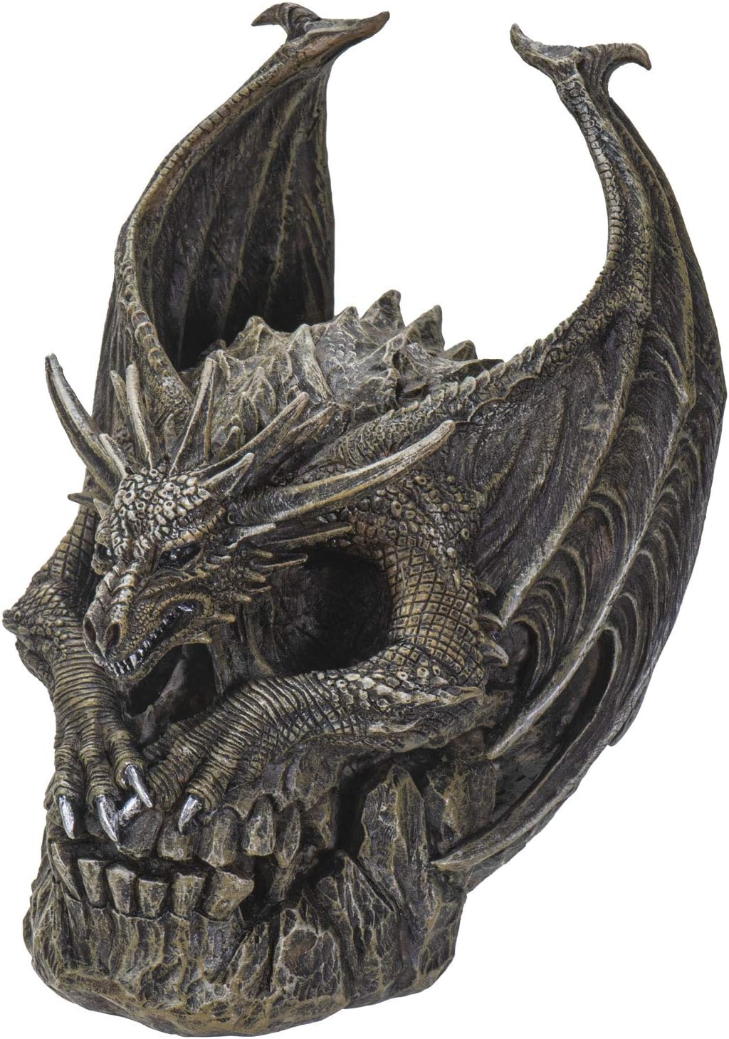 SUMMIT COLLECTION Spiral Dragon Skull Figurine 75 Inches