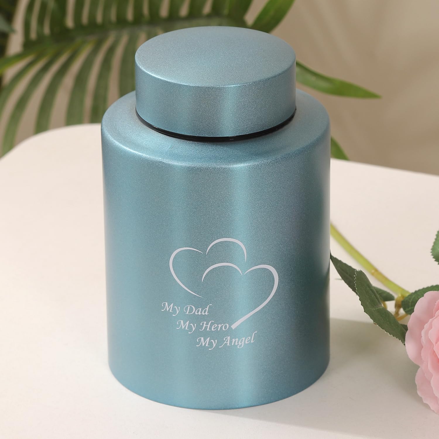 Medium Stainless Steel Cremation Urn Keepsake