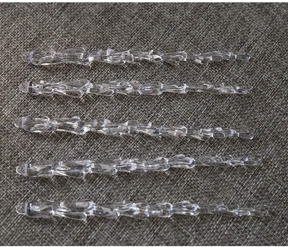 25 Pcs Clear Icicle Ornament Set