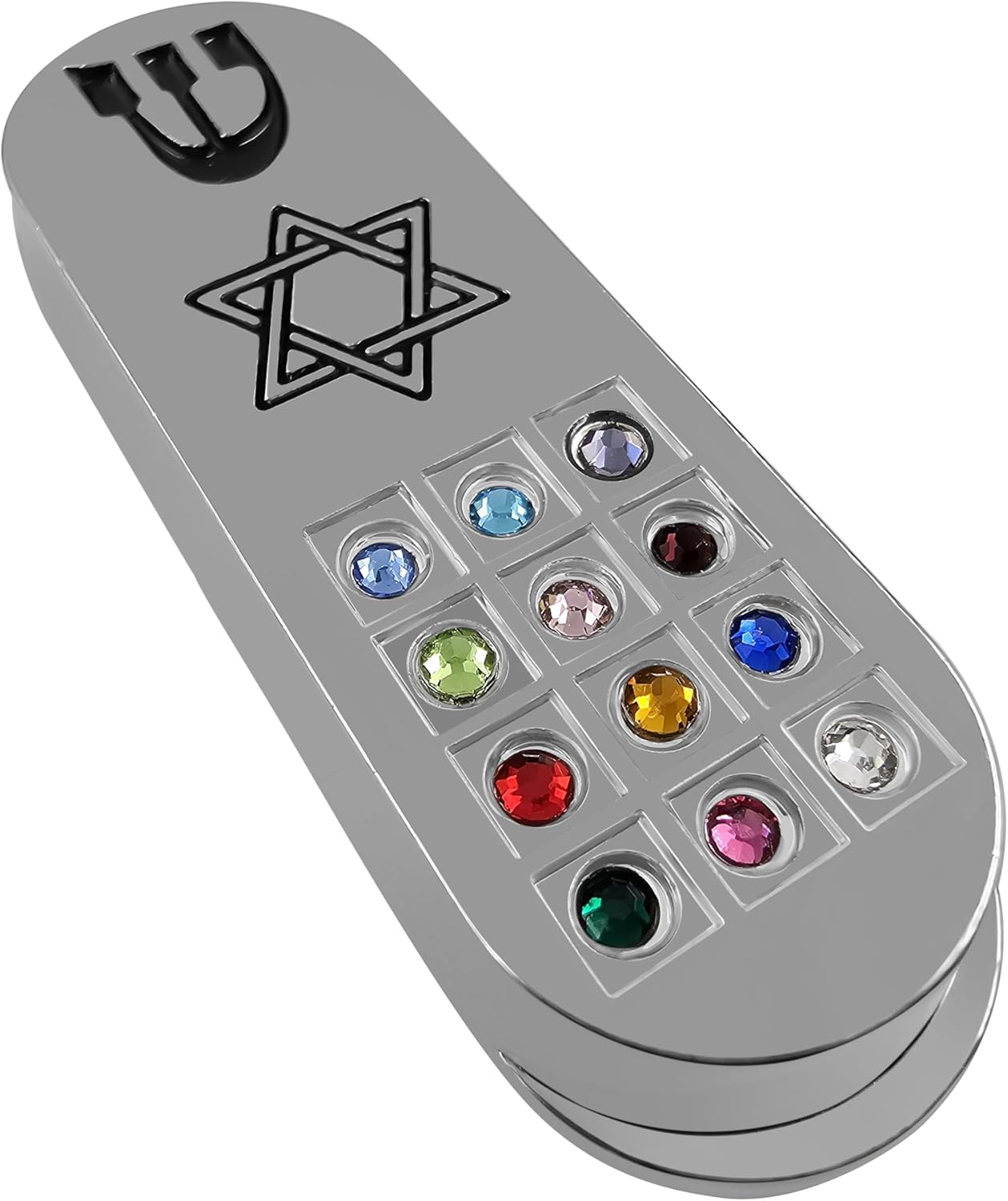 Protection Car Mezuzah with Prayer Scroll and Star of David Judaica Gift
