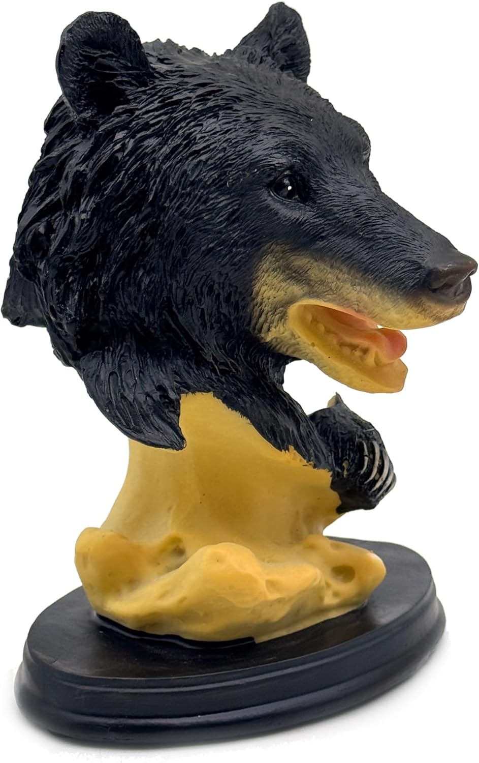 Black Bear Head Statue Figurine Home Decor