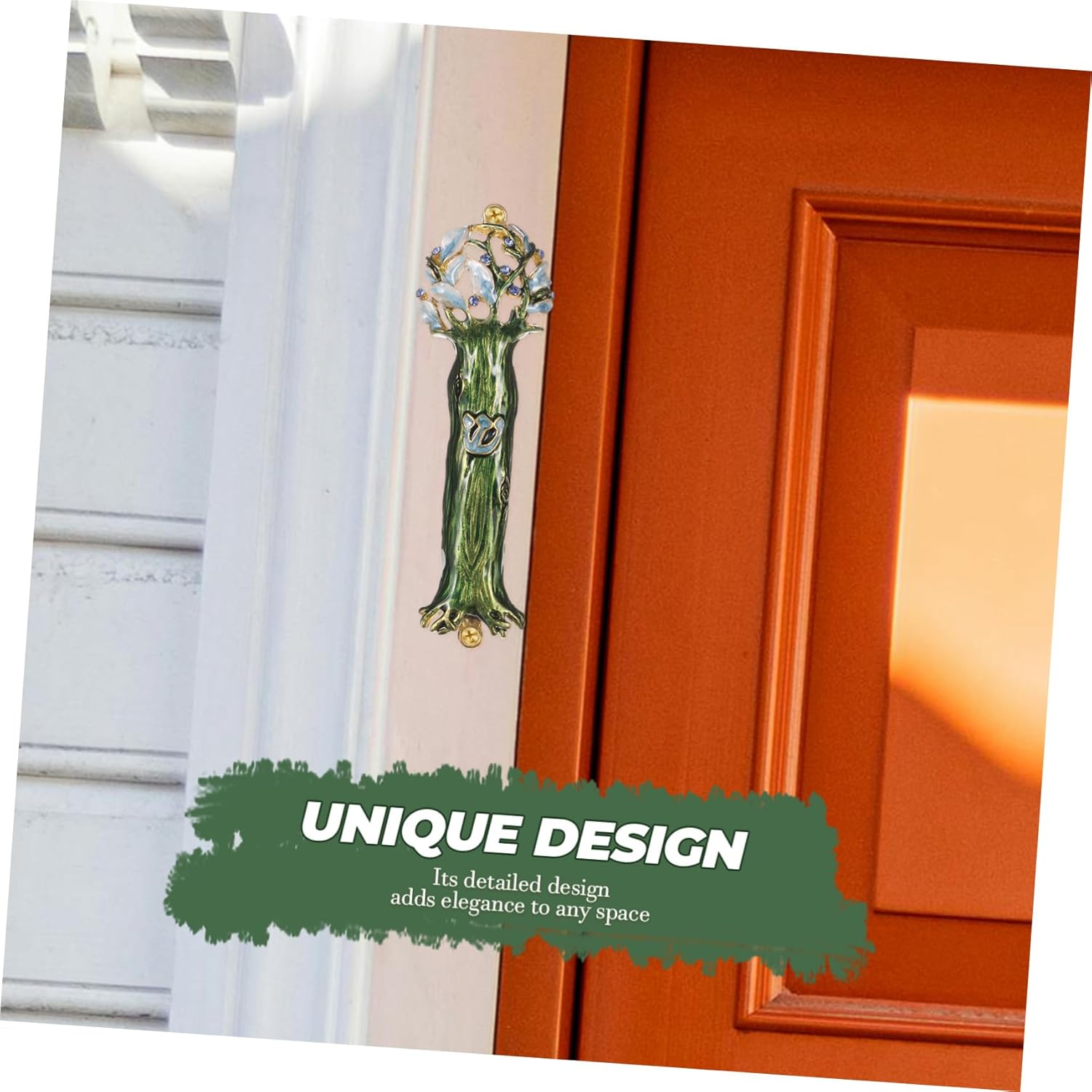 IMIKEYA Retro Metal Mezuzah Door Ornament Decor