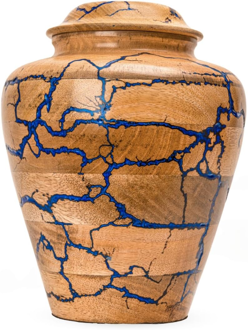 Handcrafted Wooden Urn for Cremation Adult Ashes Memorial Box