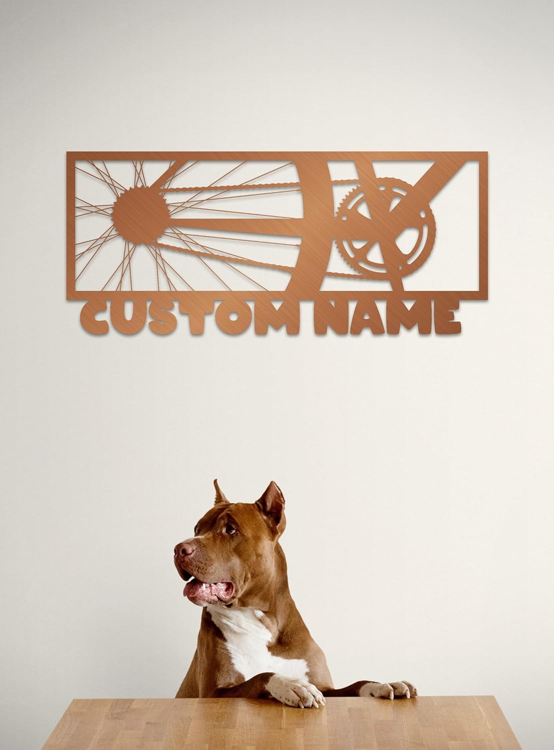 Personalized Metal Bike Wall Art Decor