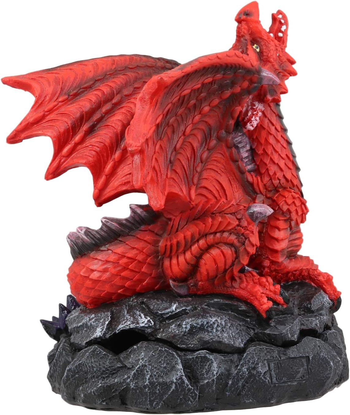 Ebros Gift Stryker Red Dragon Incense Burner Figurine 625 In