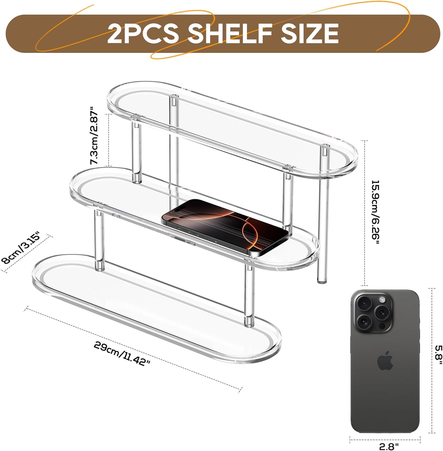 Glowing Acrylic Riser Display Shelf for Funko Pop Figures