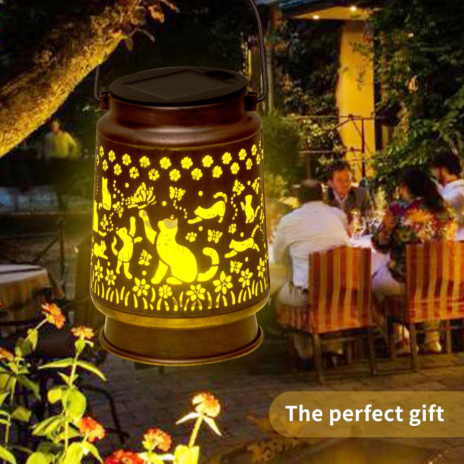 Styleonme Solar Light with Cat Design for Garden and Home