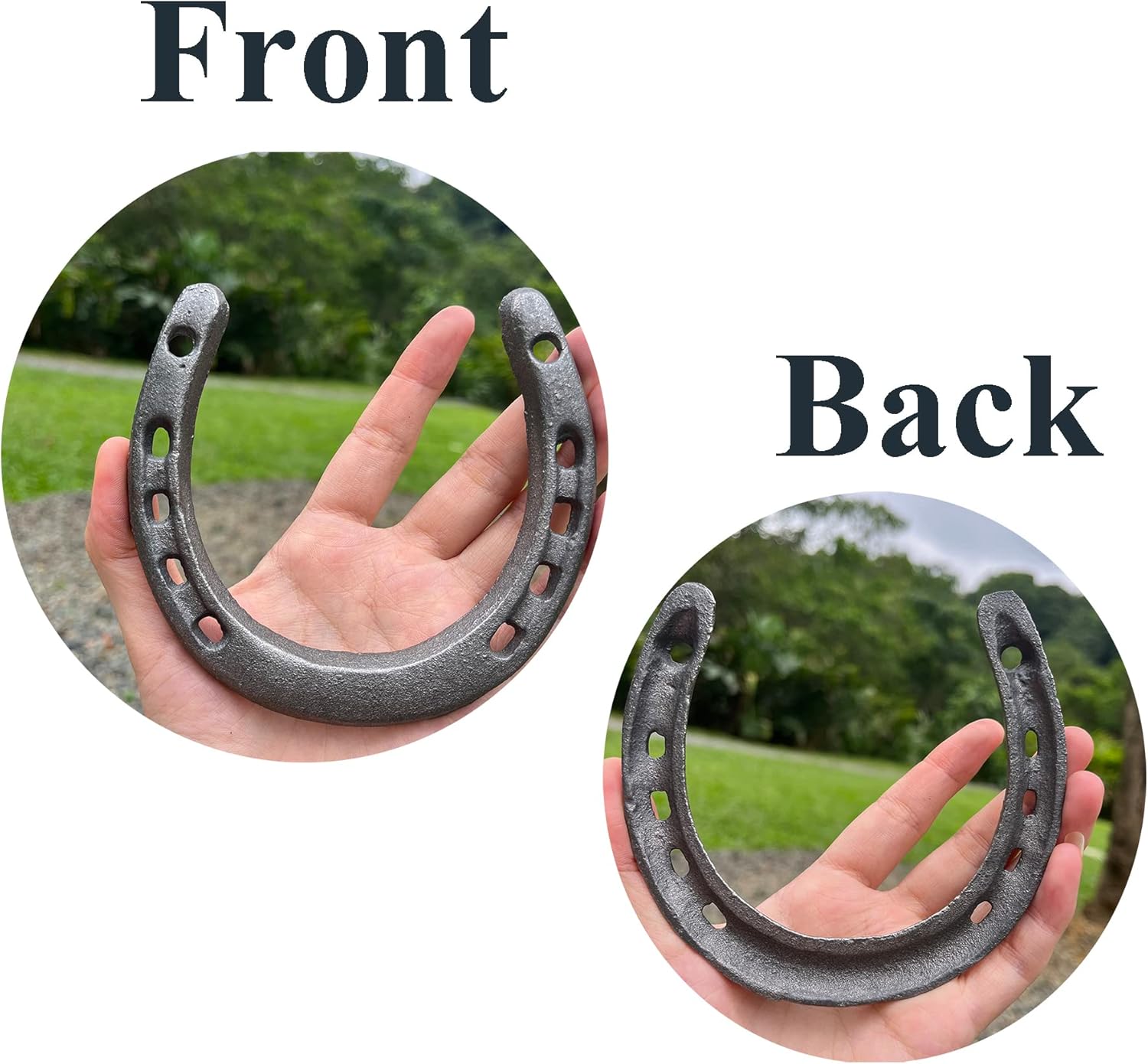 Atpxdk 2 Pc Cast Iron Horseshoe Wall Decor