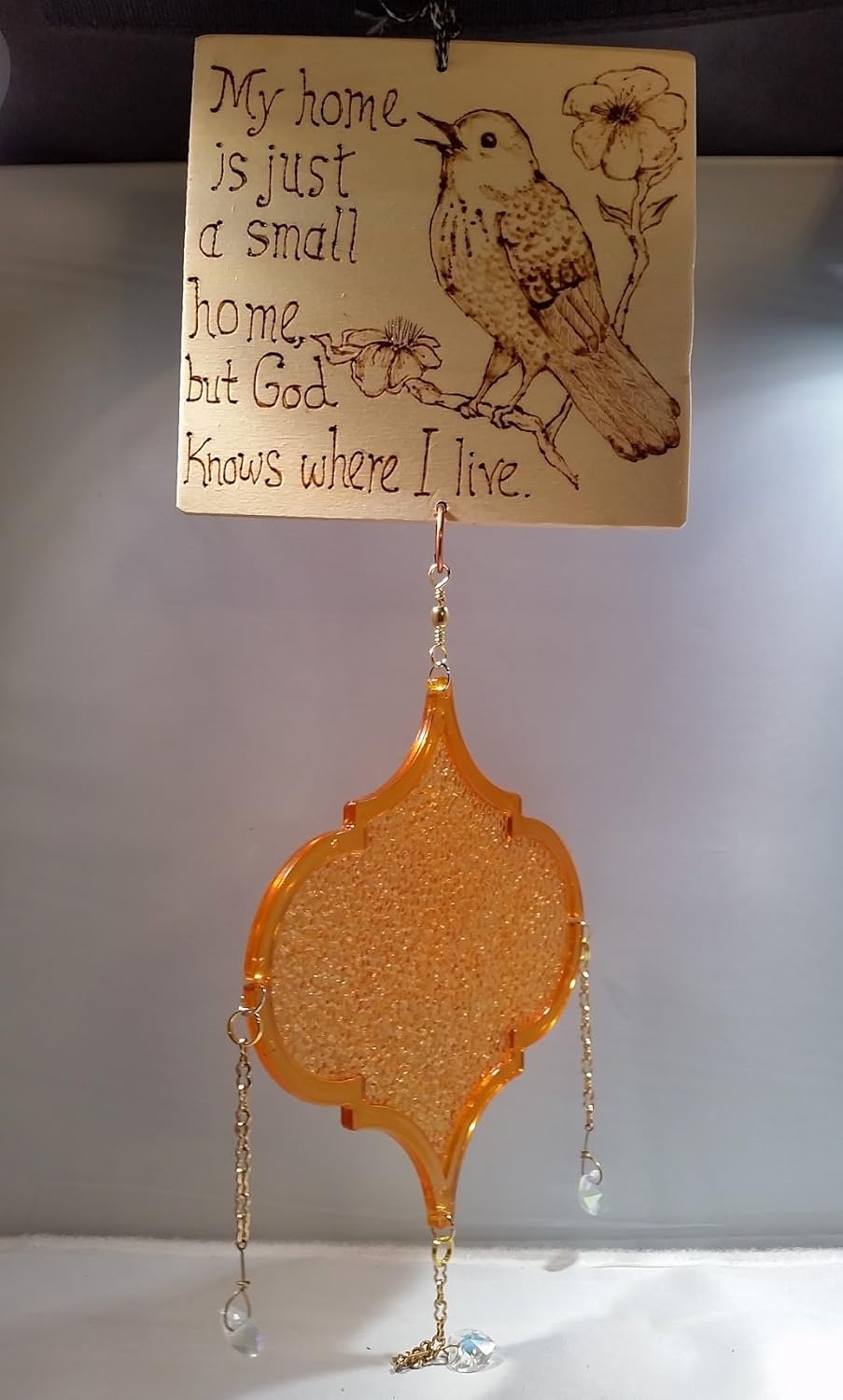Welcome to My Nest Wood and Acrylic Mobile Decor Gift