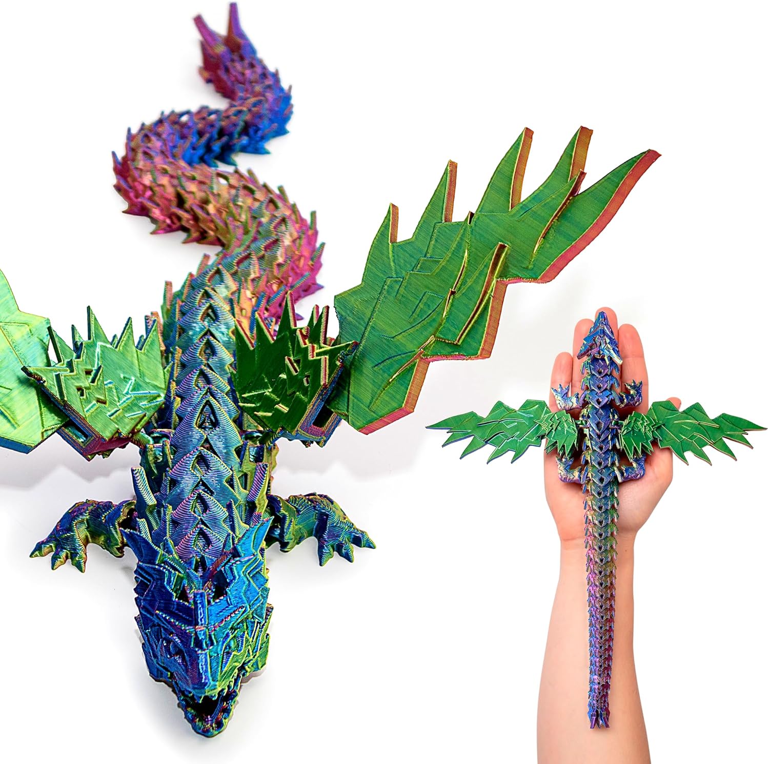VOSKO CyberDragon 12 Inch Articulated Fantasy Sculpture