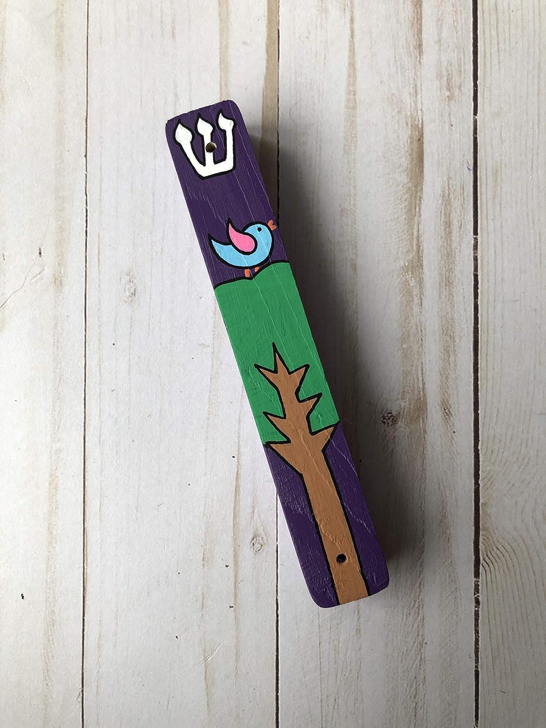 Lea Joelle Bird and Tree Mezuzah Gift for Baby Naming
