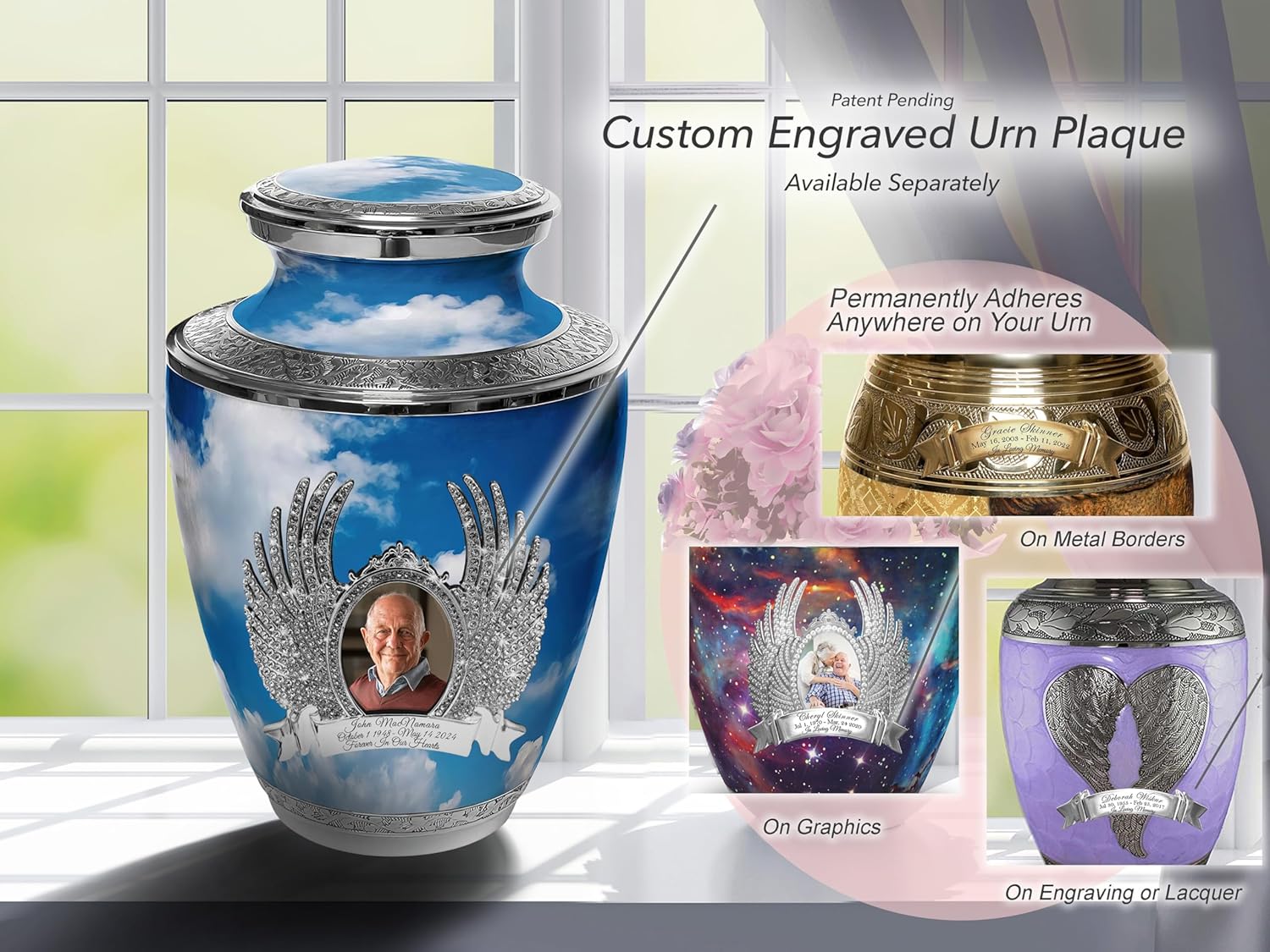Prime Preferred Choice Heavenly Clouds Decorative Urns for Human Ashes