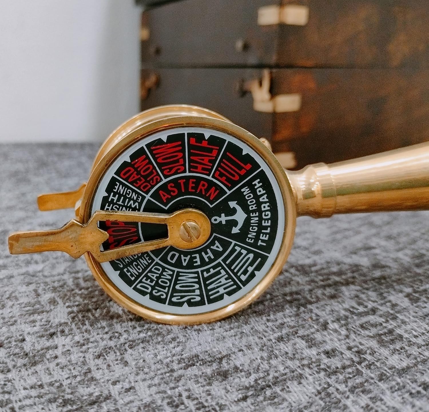 Royal Mini Vintage Brass Engine Room Telegraph