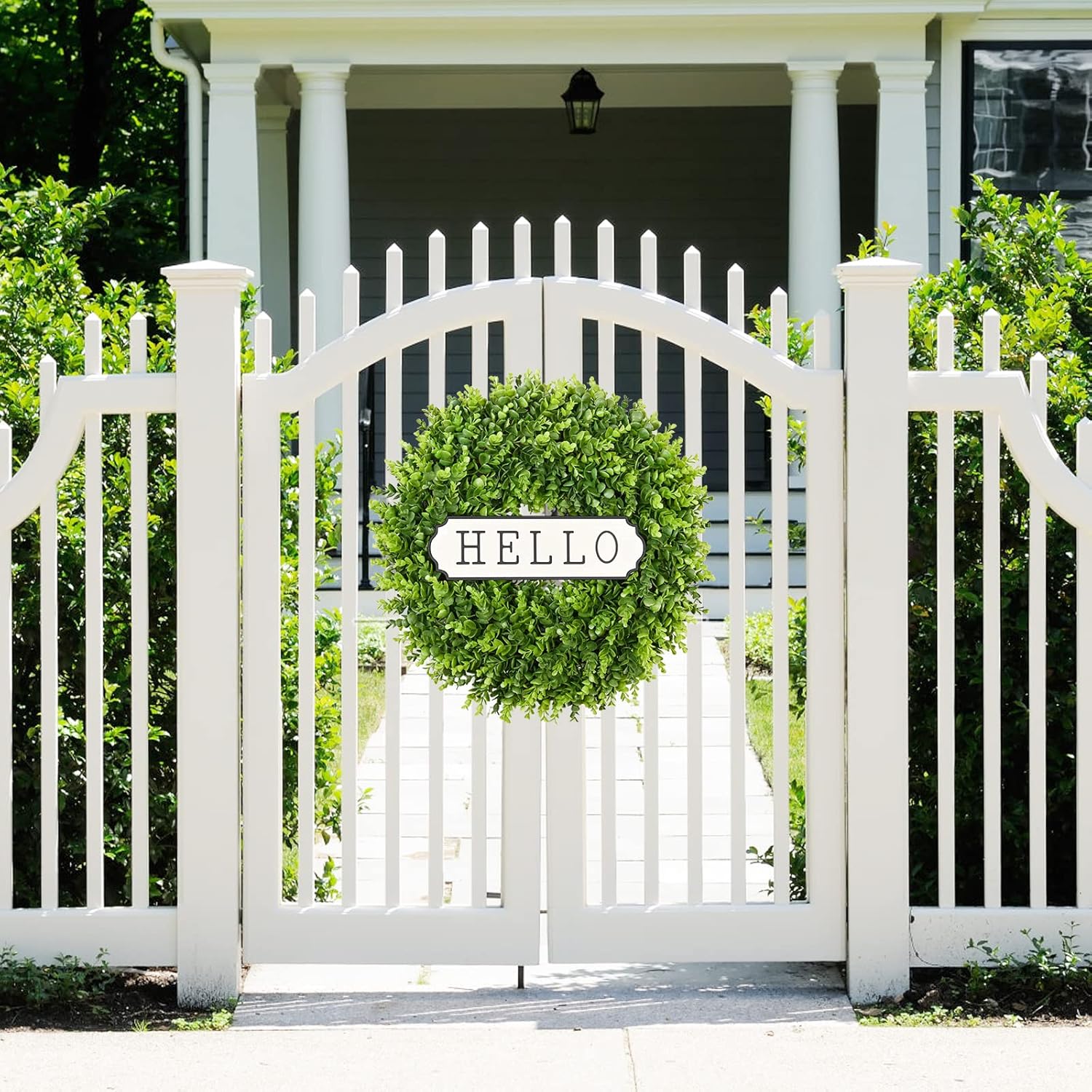 DDHS 24 Inch Artificial Spring Wreath for Front Door