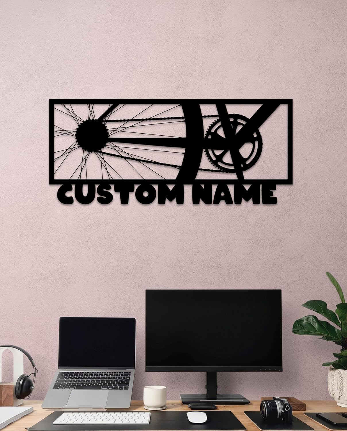 Personalized Metal Bike Wall Art Decor