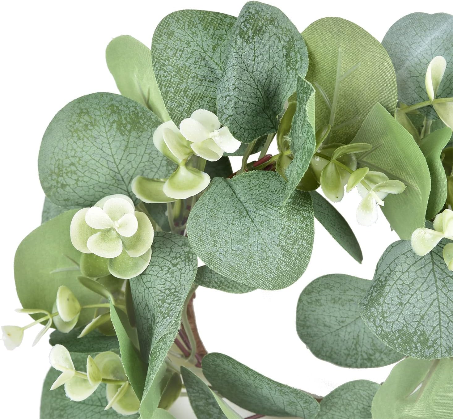 LSKYTOP 2 Pcs Eucalyptus Wreath for Kitchen Farmhouse Decor