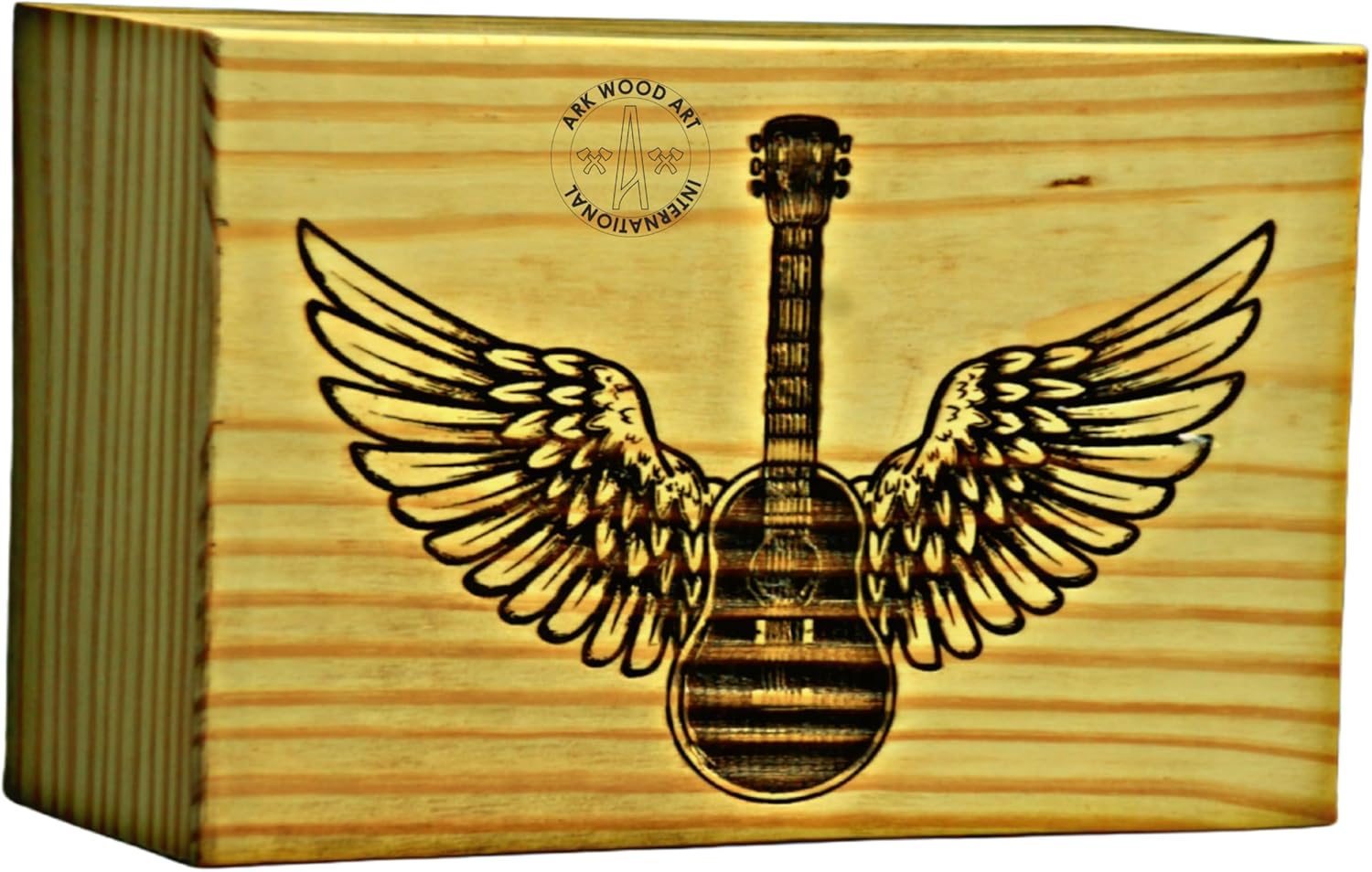 Guitar Musical Lovers Urns - Handmade Wooden Ashes Urn