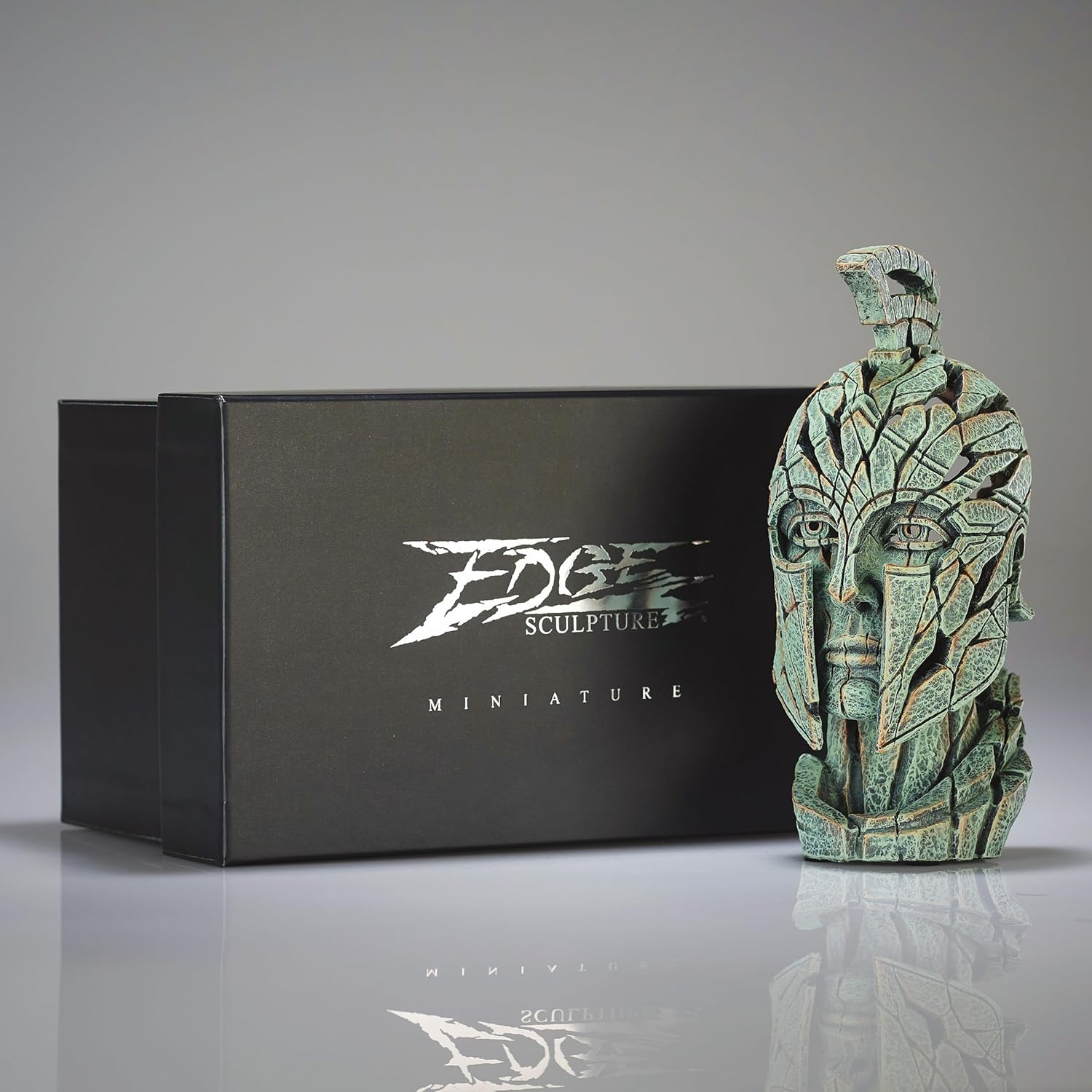 Enesco Edge Sculpture Spartan Warrior Figurine Green