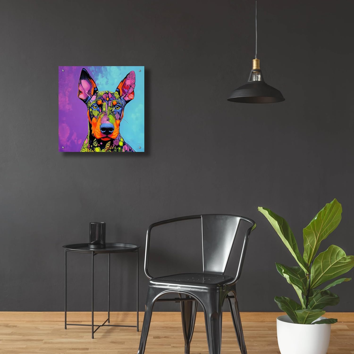 Epic Art Woof Deberman Acrylic Wall Art 24x24
