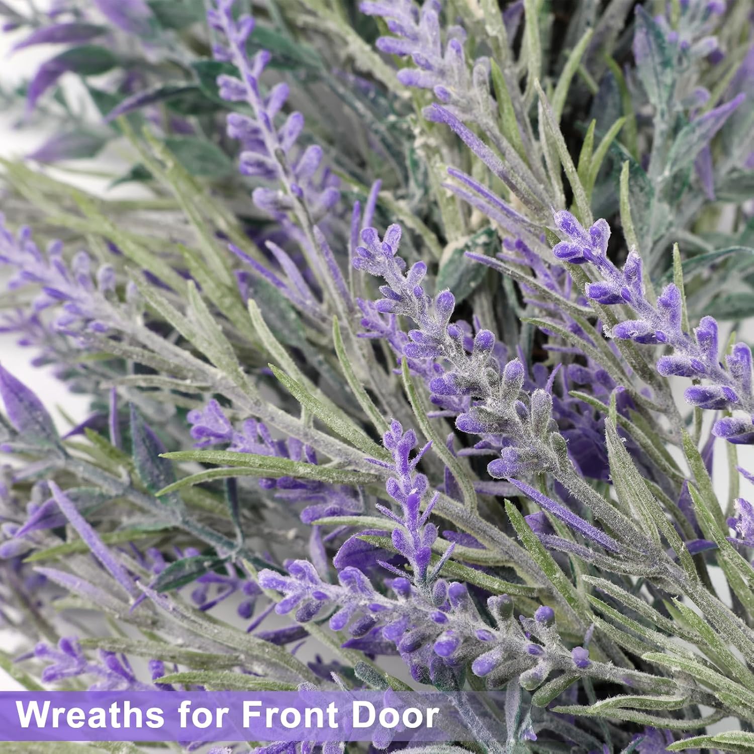 26 Inch Lavender Wreath for Front Door Home Decor