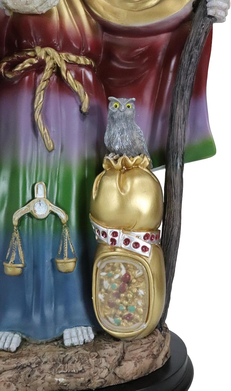 Ebros Gift Holy Death Santa Muerte Statue with Scythe and Glass Globe