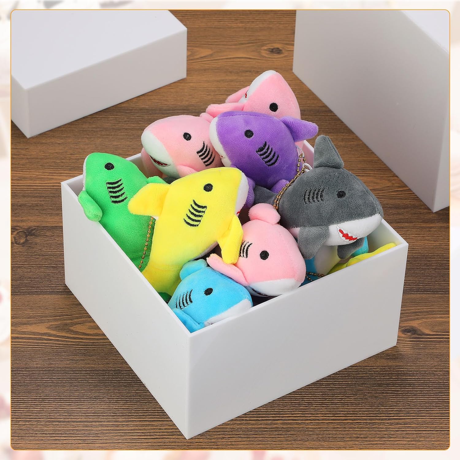 Suzile 9 Pcs Acrylic Risers Display Set for Party Decor and Storage