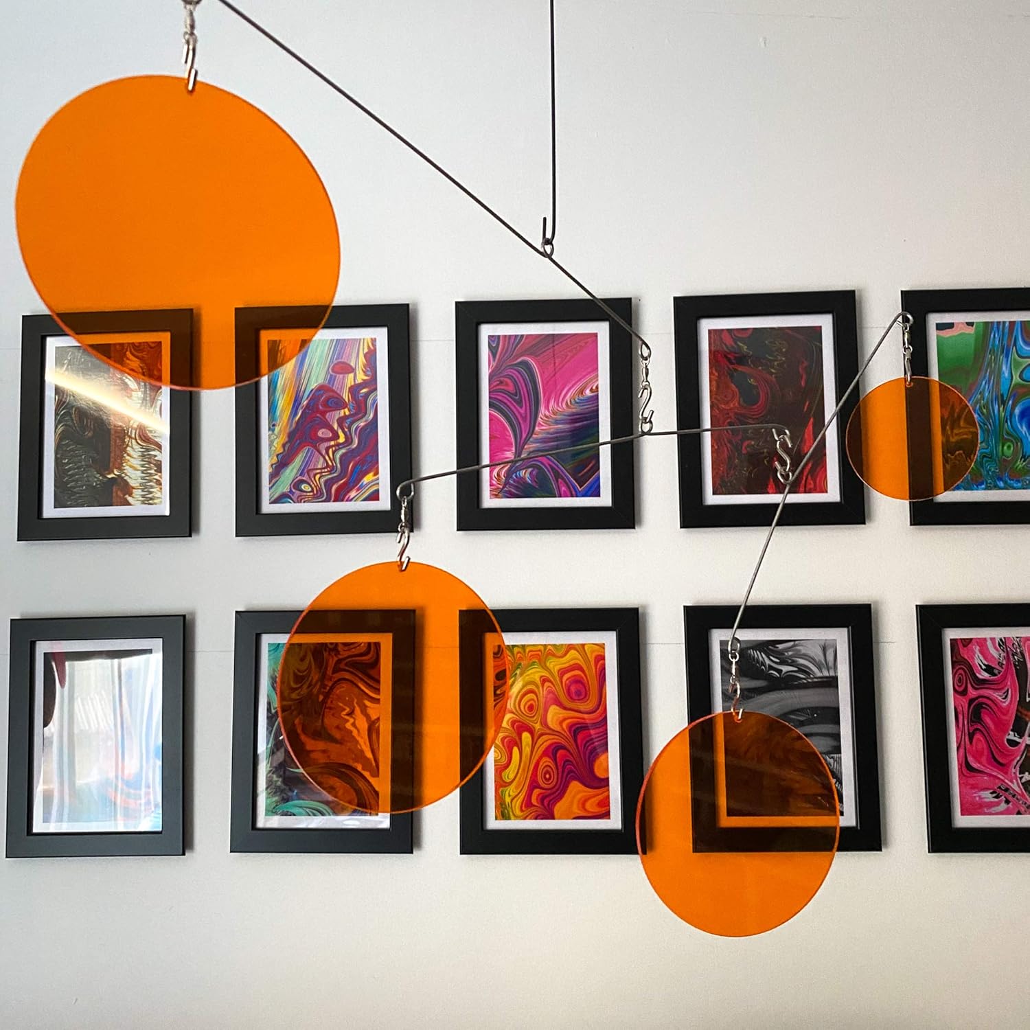 Atomic Mobiles The Exquisite Clear Orange Kinetic Mobile