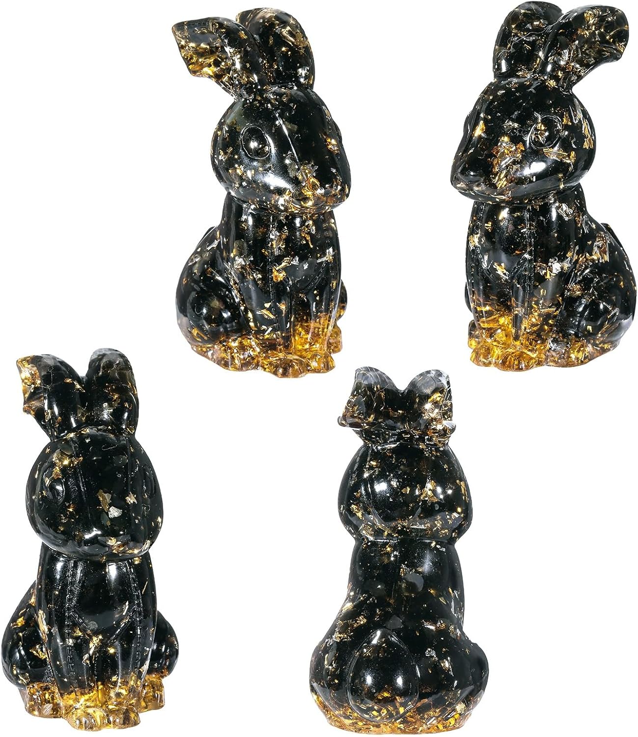 Crystal Rabbit Statue for Home Office Garden Decoration