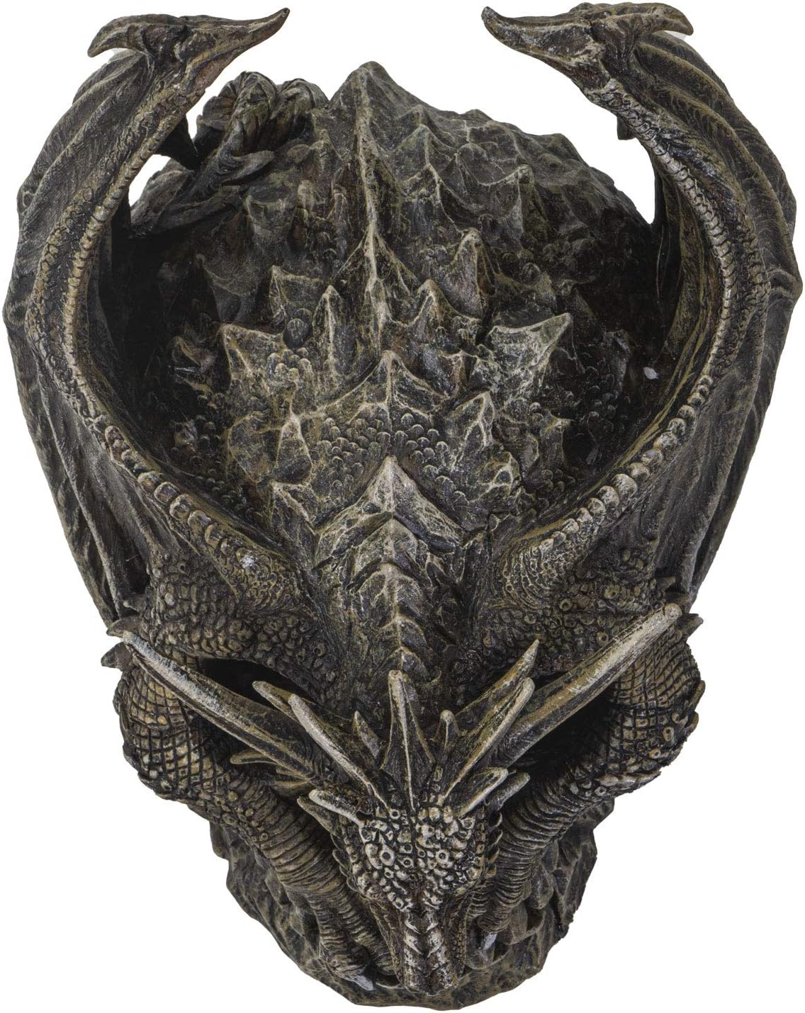 SUMMIT COLLECTION Spiral Dragon Skull Figurine 75 Inches