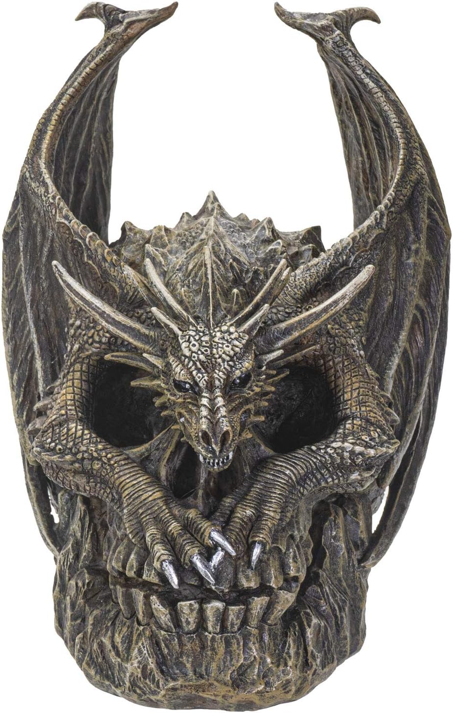 SUMMIT COLLECTION Spiral Dragon Skull Figurine 75 Inches
