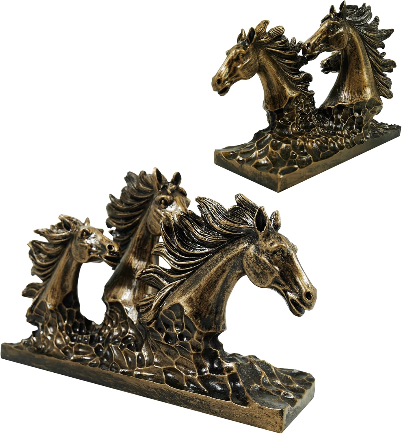 SIMONS SHOP Bronze Horse Sculpture 65 x 95 Animal Figurine for Home Decor
