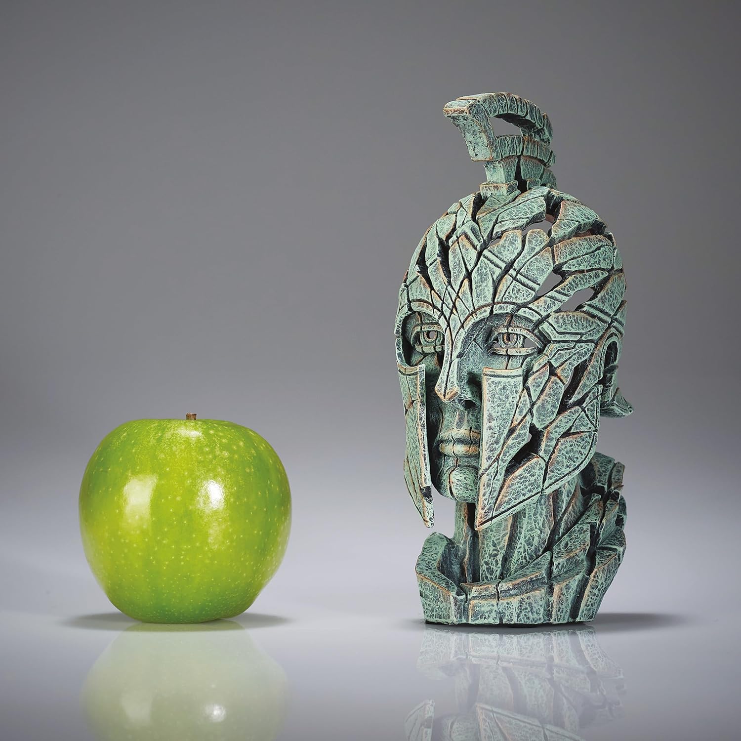 Enesco Edge Sculpture Spartan Warrior Figurine Green