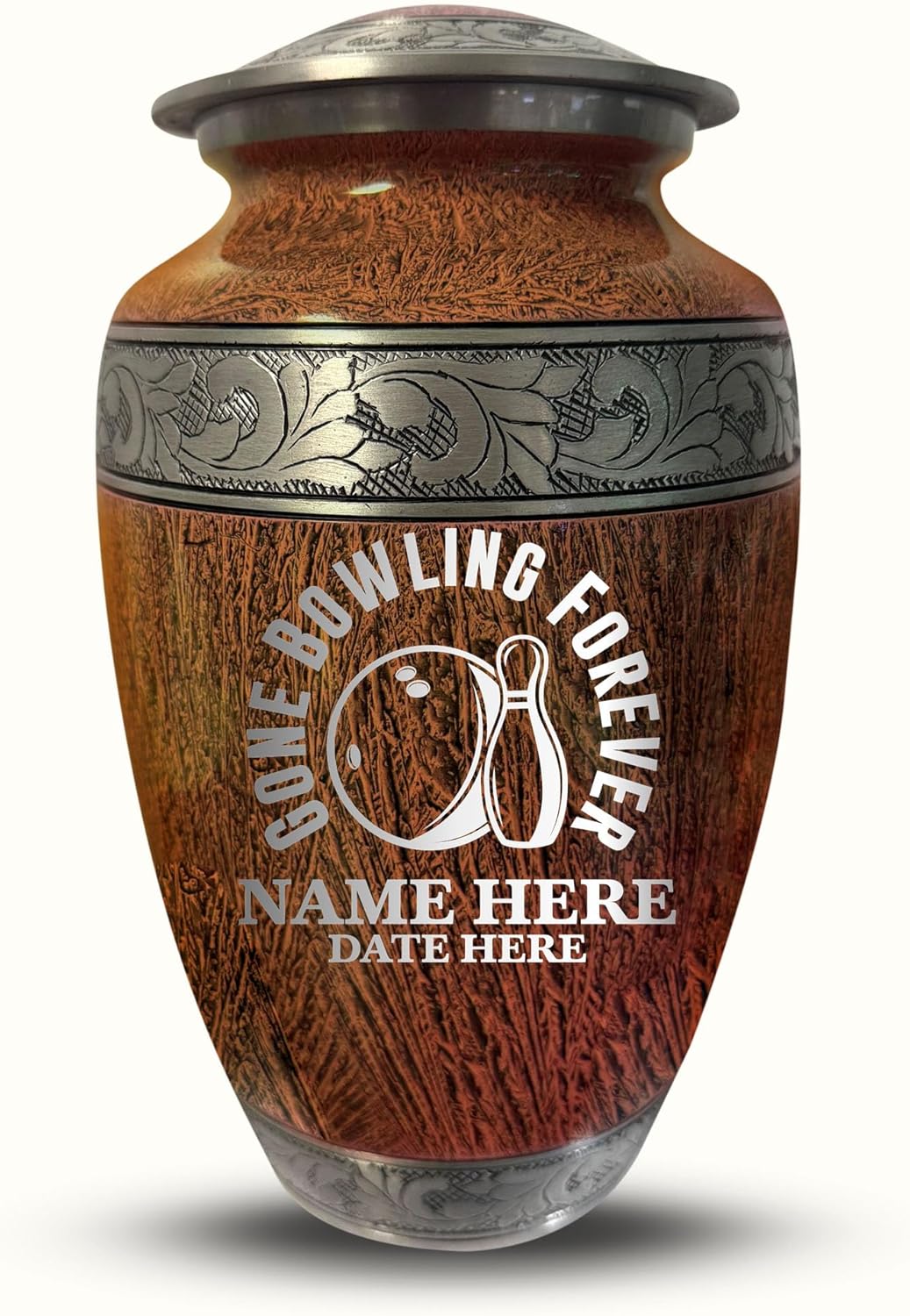 Custom Large Adult Cremation Urn for Bowling Lovers