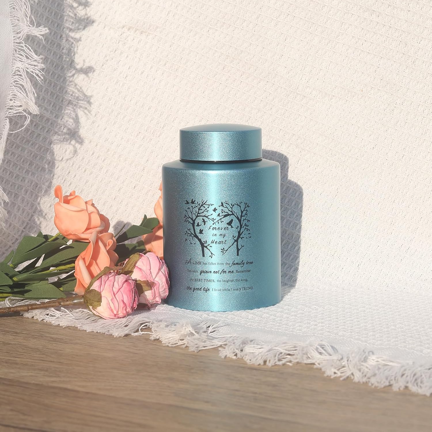 Stainless Steel Purple Mini Cremation Urn 6 Inches