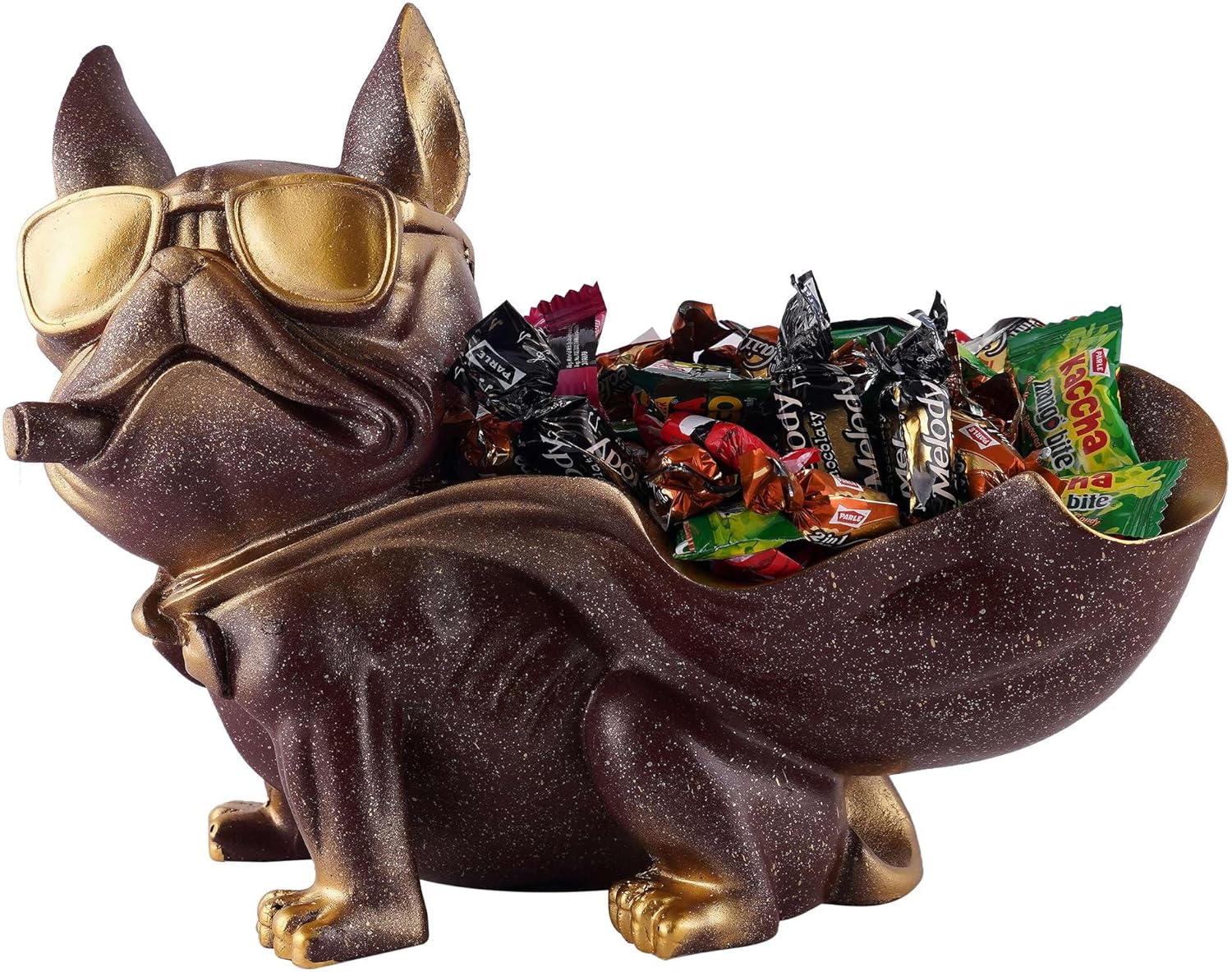Cool Dog Resin Sculpture Decor Showpiece for Home Kitchen Office