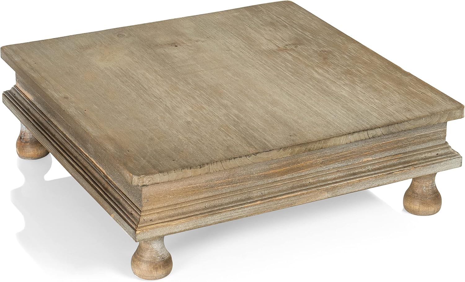 Red Co 12x12 Decorative Square Tabletop Wooden Riser