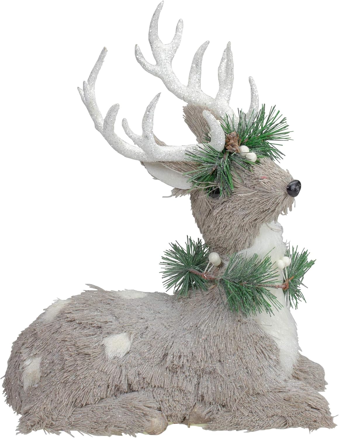 Northlight Gray Sisal Reindeer Christmas Figurine