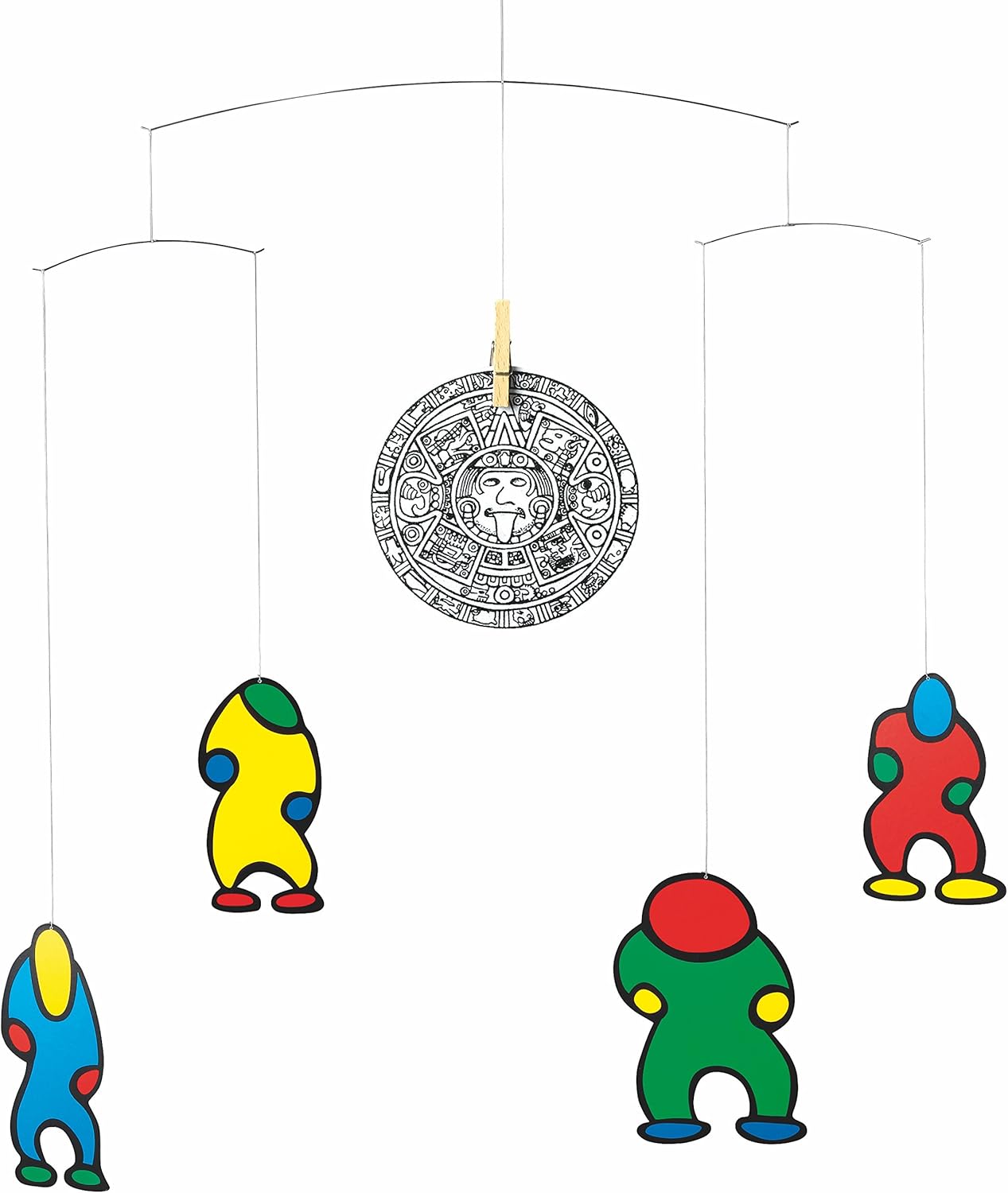 Flensted Mobiles Fluxus Hanging Mobile - 19 Inch Premium Grade Cardstock