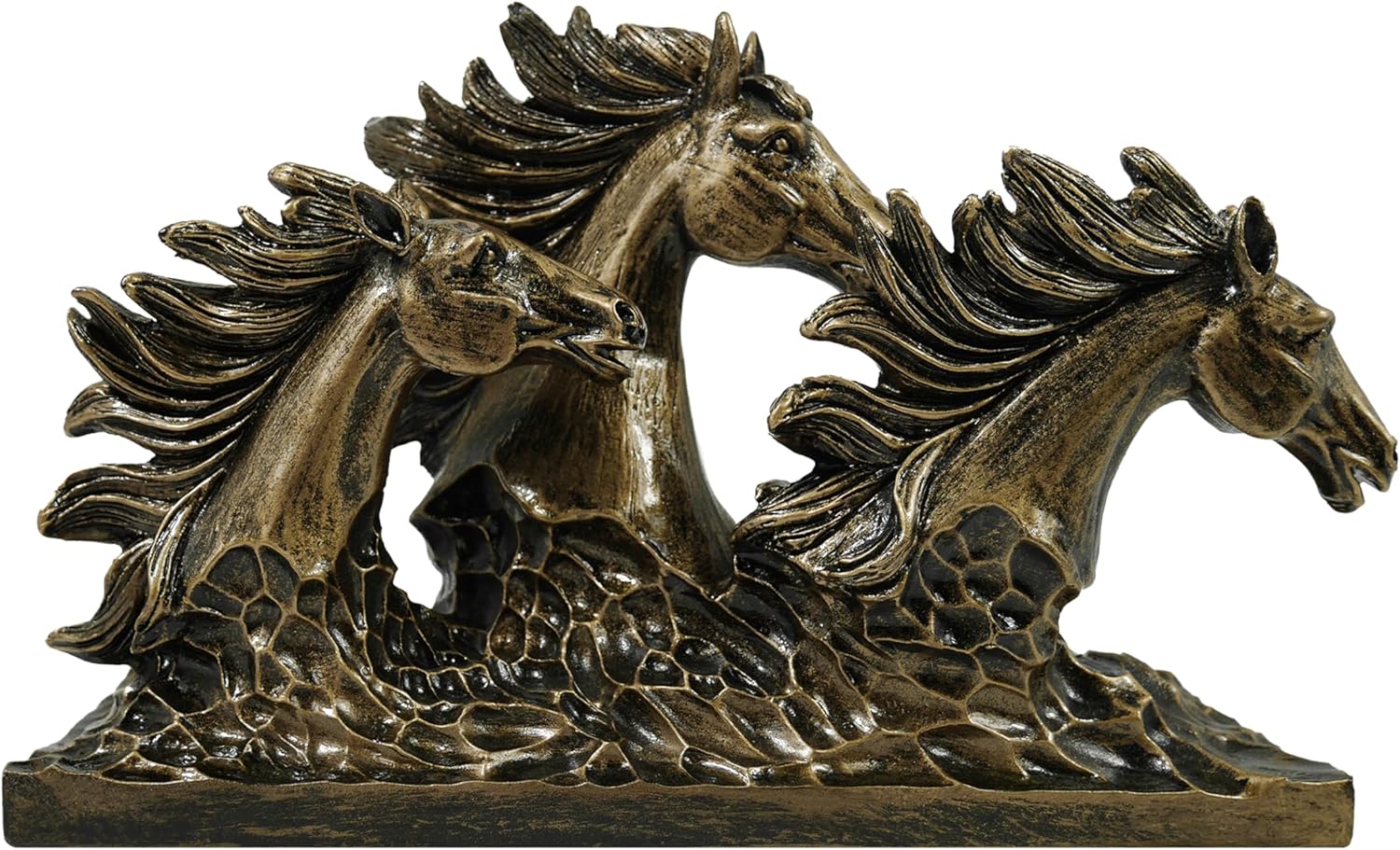 SIMONS SHOP Bronze Horse Sculpture 65 x 95 Animal Figurine for Home Decor
