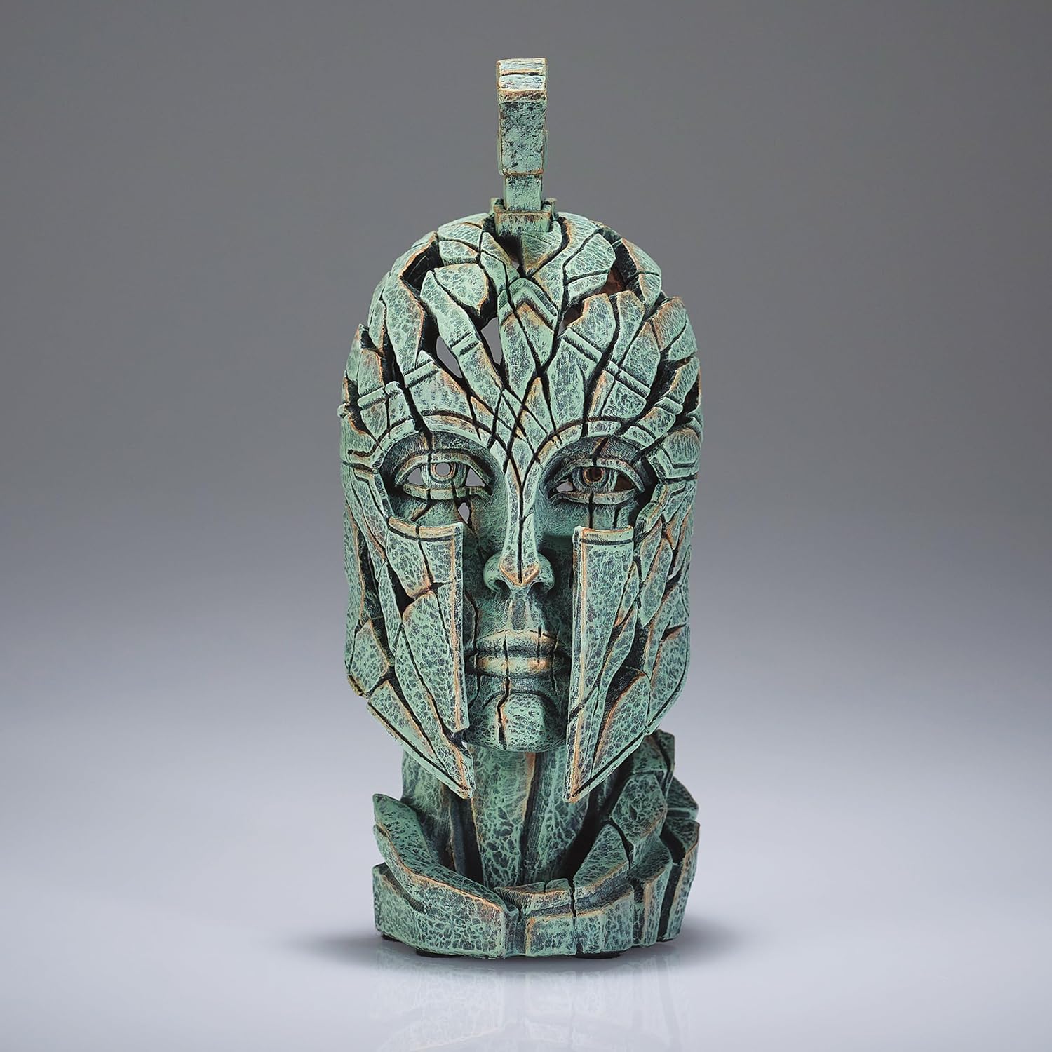 Enesco Edge Sculpture Spartan Warrior Figurine Green