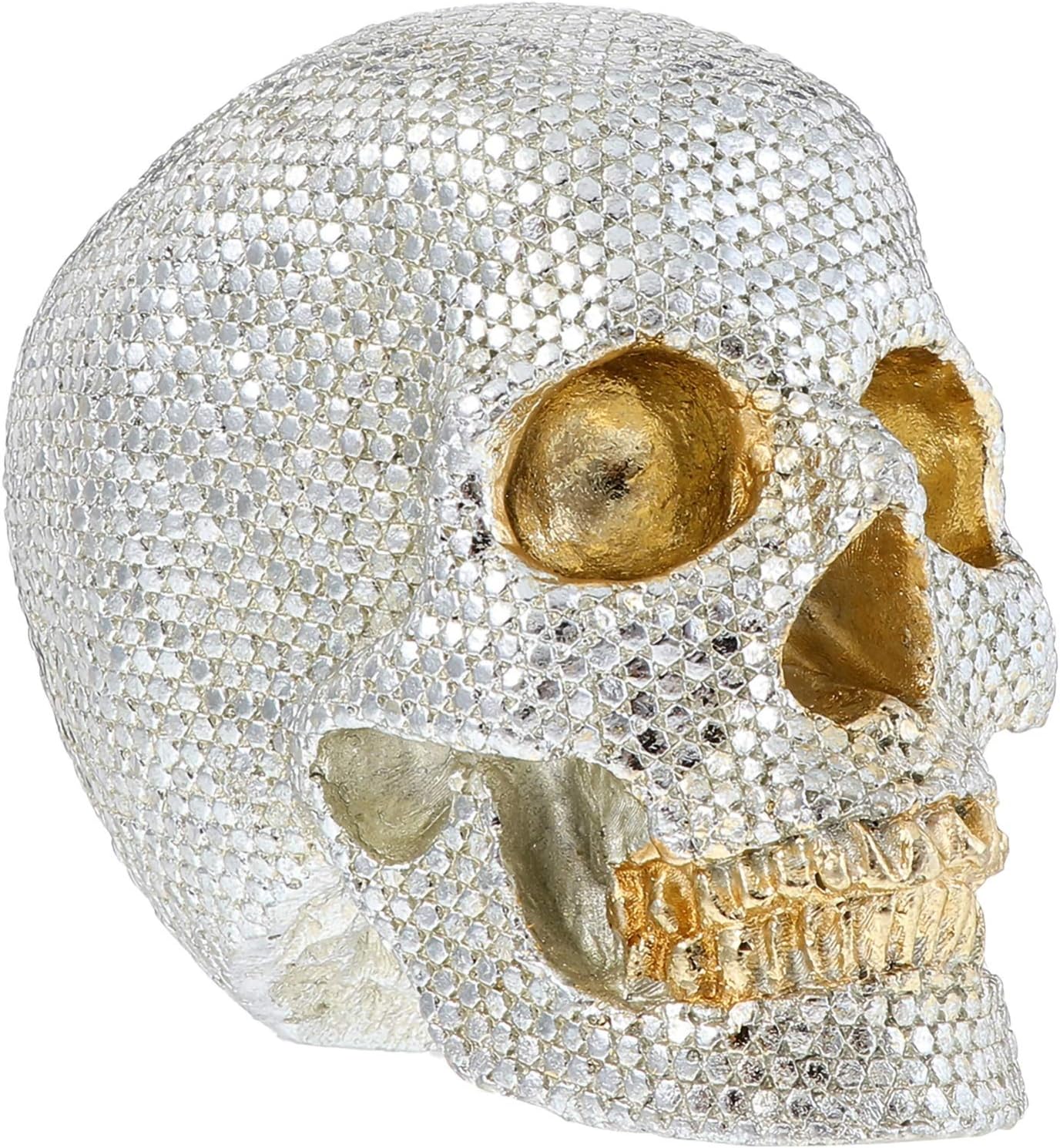 Halloween Skull Statue with Crystal Rhinestones