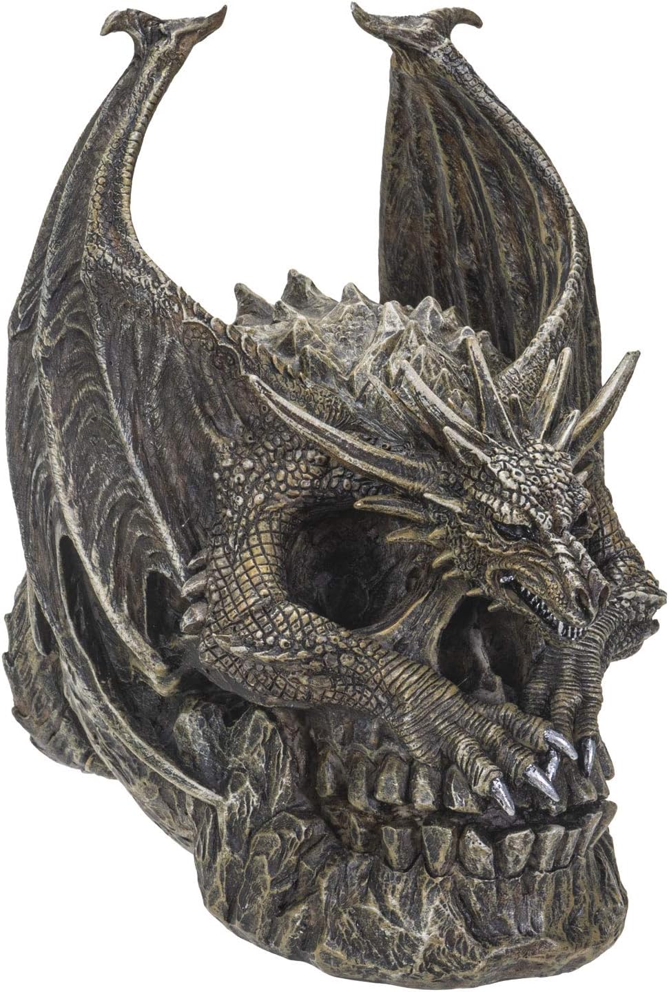 SUMMIT COLLECTION Spiral Dragon Skull Figurine 75 Inches
