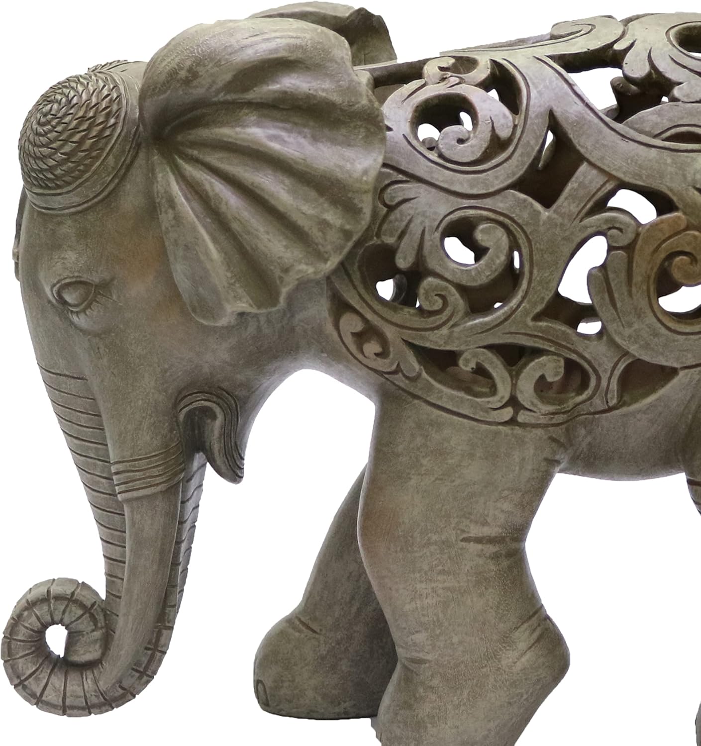 Natures Mark 8 Inch Elephant Resin Statue