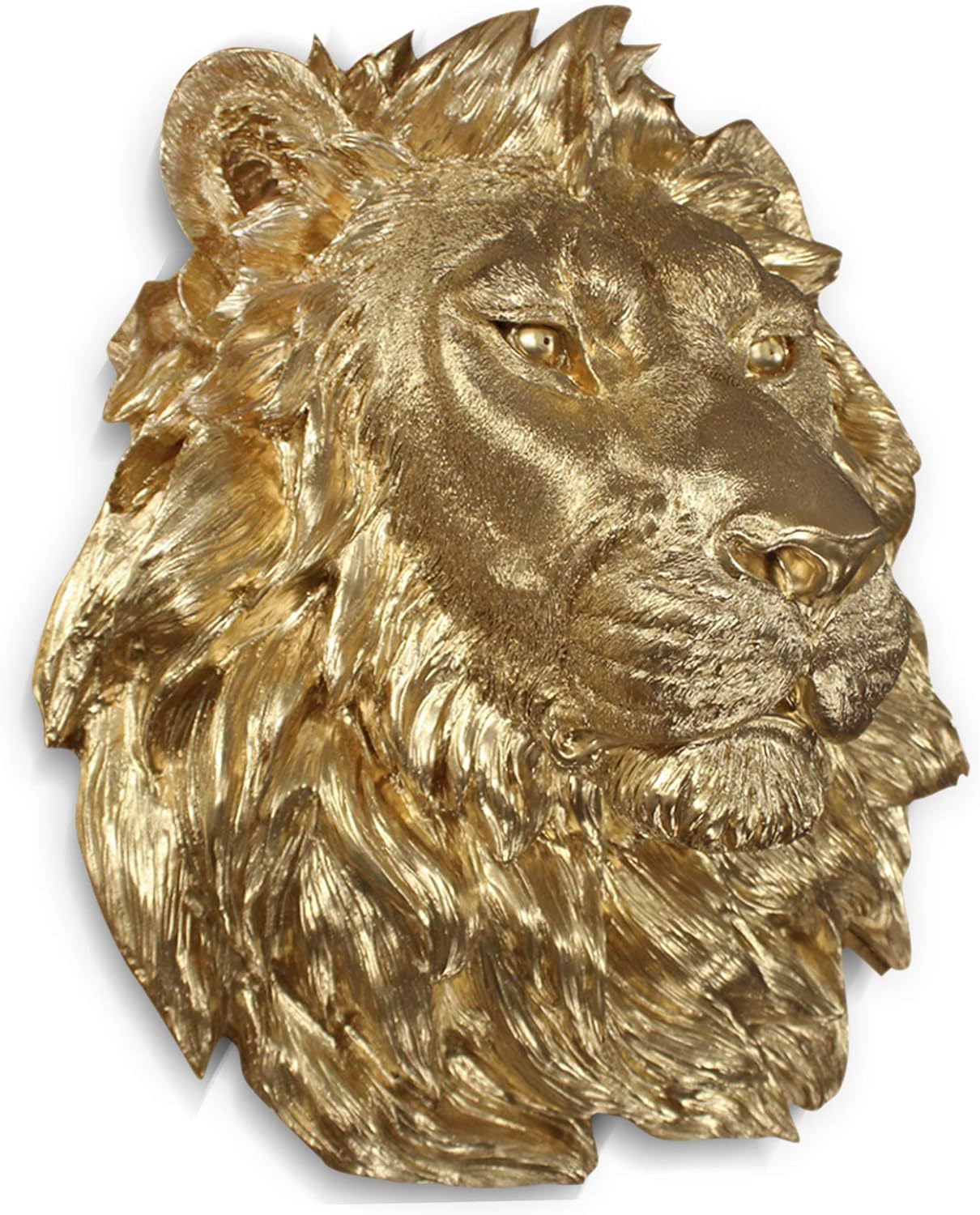 Wallcharmers Gold Lion Wall Art Sculpture