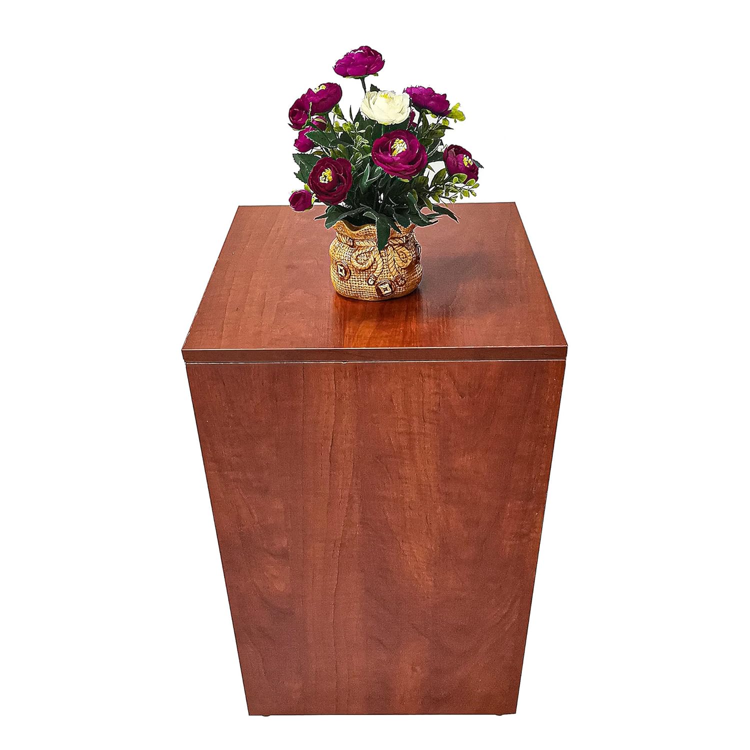 15927 Pale Walnut Cube Pedestal Riser Stand