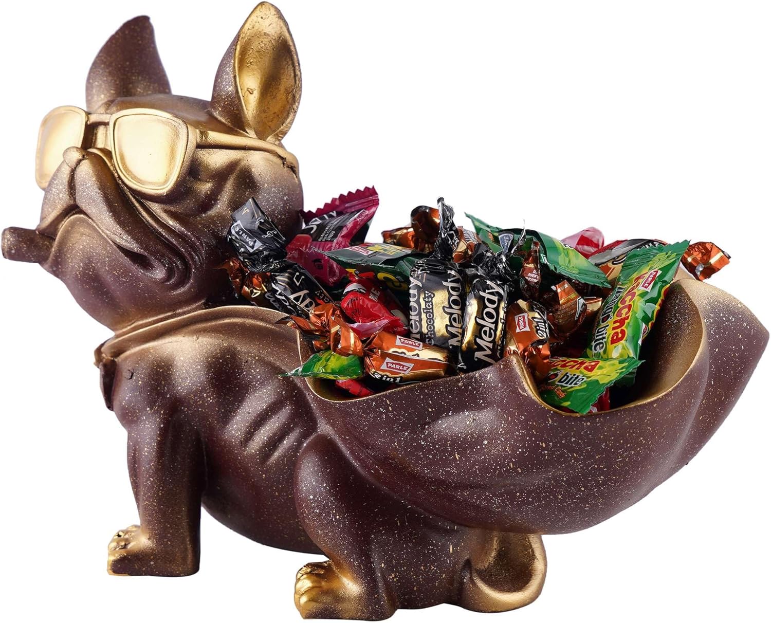 Cool Dog Resin Sculpture Decor Showpiece for Home Kitchen Office