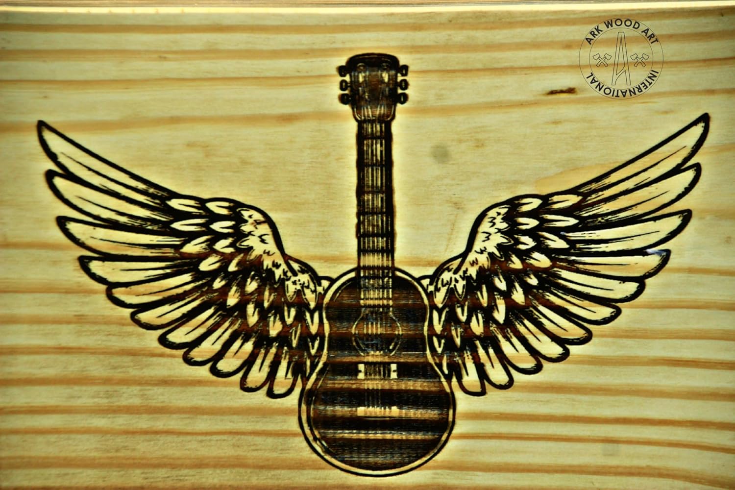 Guitar Musical Lovers Urns - Handmade Wooden Ashes Urn