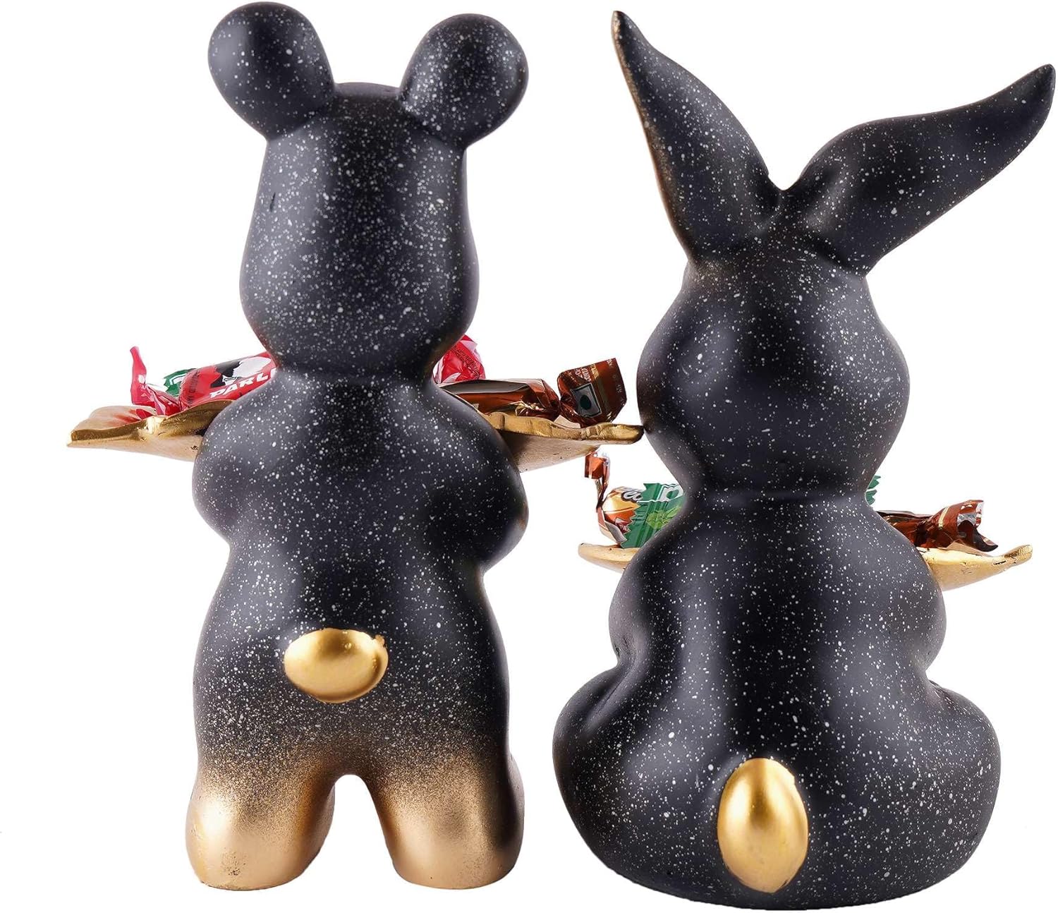 Skycrafts Set of Two Decorative Rabbit Statues Home Decor