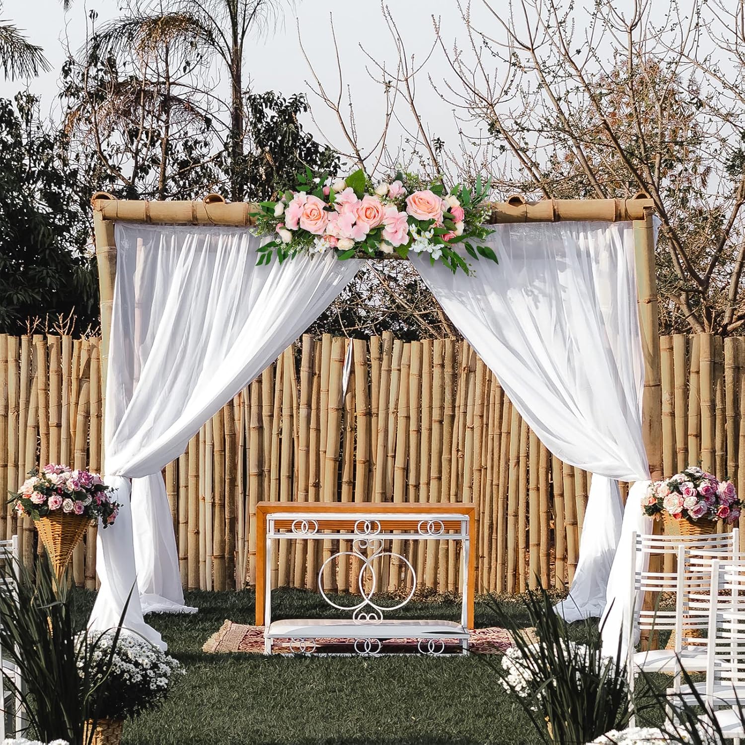 Treetdov Rose Swag Flowers Wedding Arch Artificial Decor